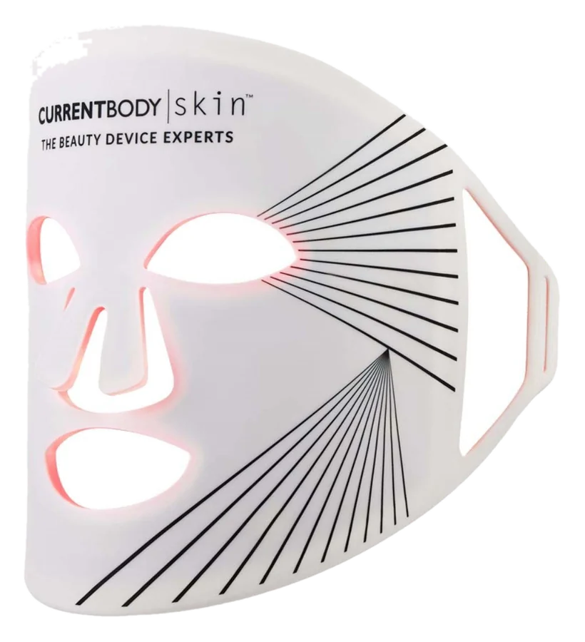 CurrentBody Skin LED Light Therapy Face Mask i hvit silikon